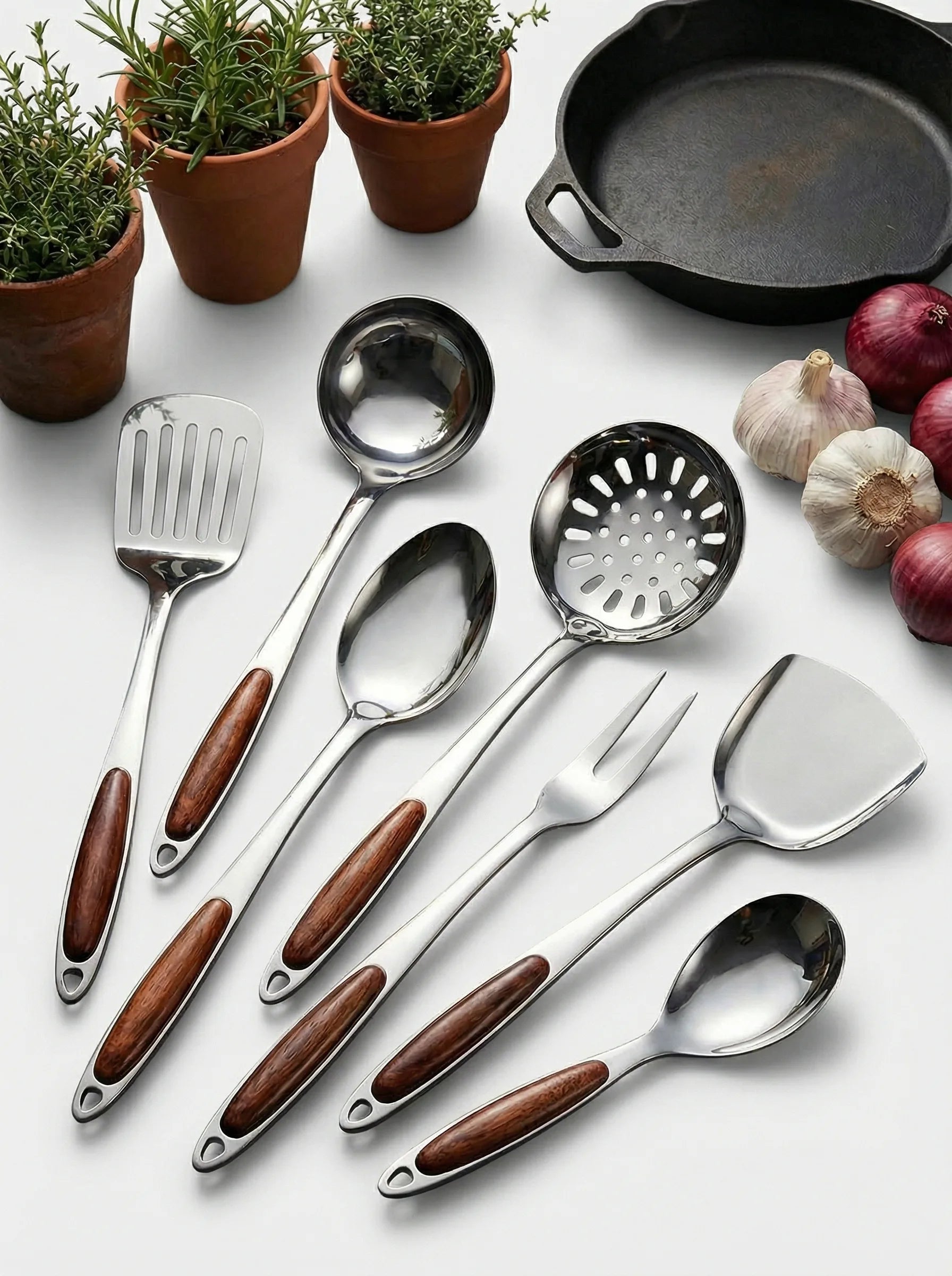 Kitchen Utensil Set | Hanging Handle Cooking Tools