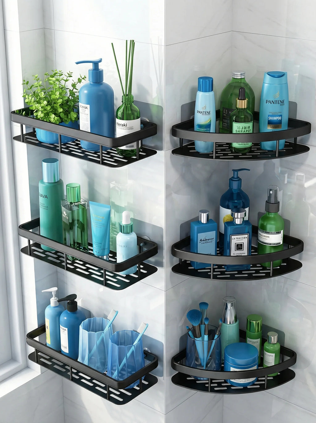 Bathroom Corner Shelf | Bathroom Wall Mounted Storage Rack
