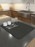 Kitchen Sink Drying Mat | Countertop Dish Drainer Pad
