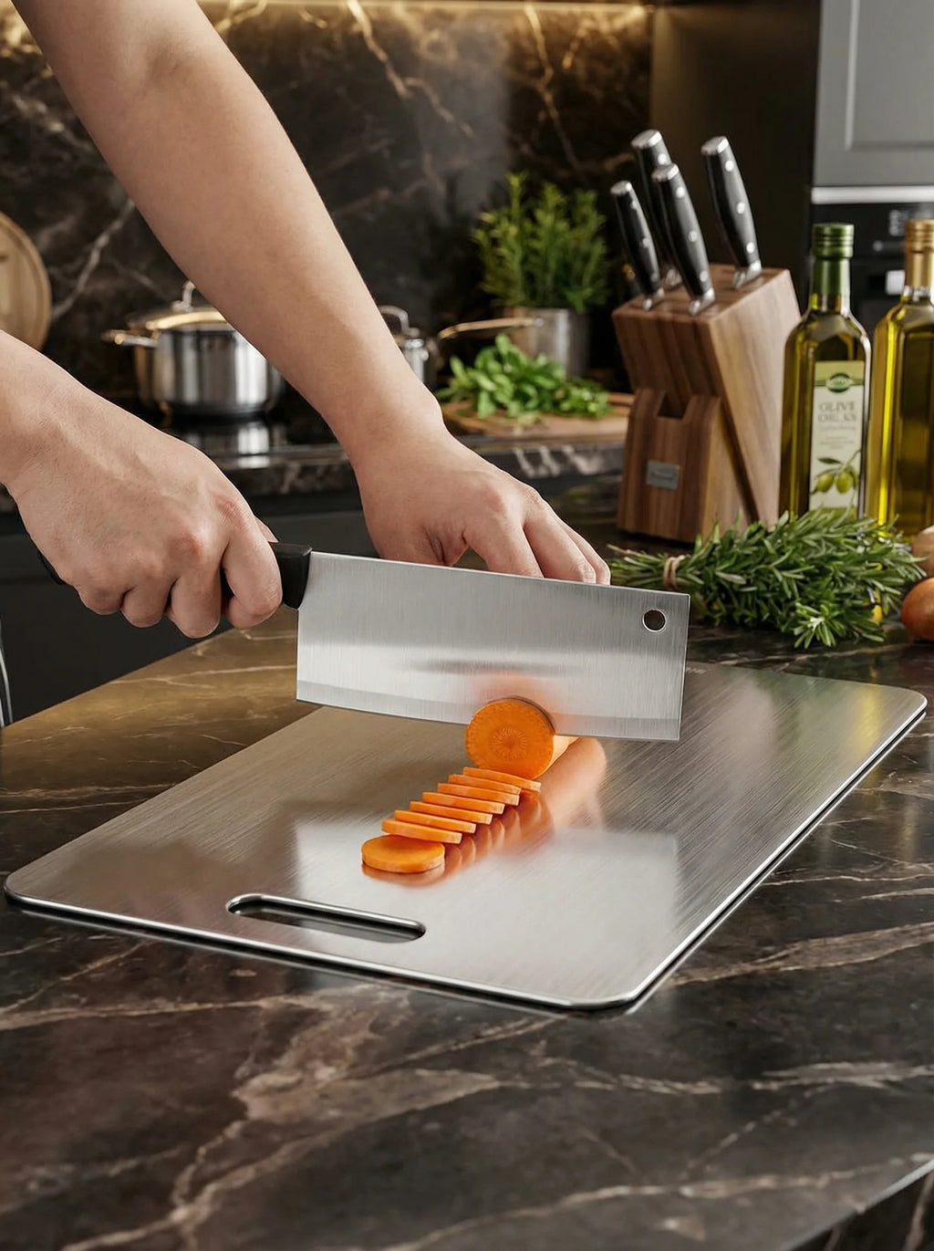 Chopping Board With Handle | Kitchen Prep Surface