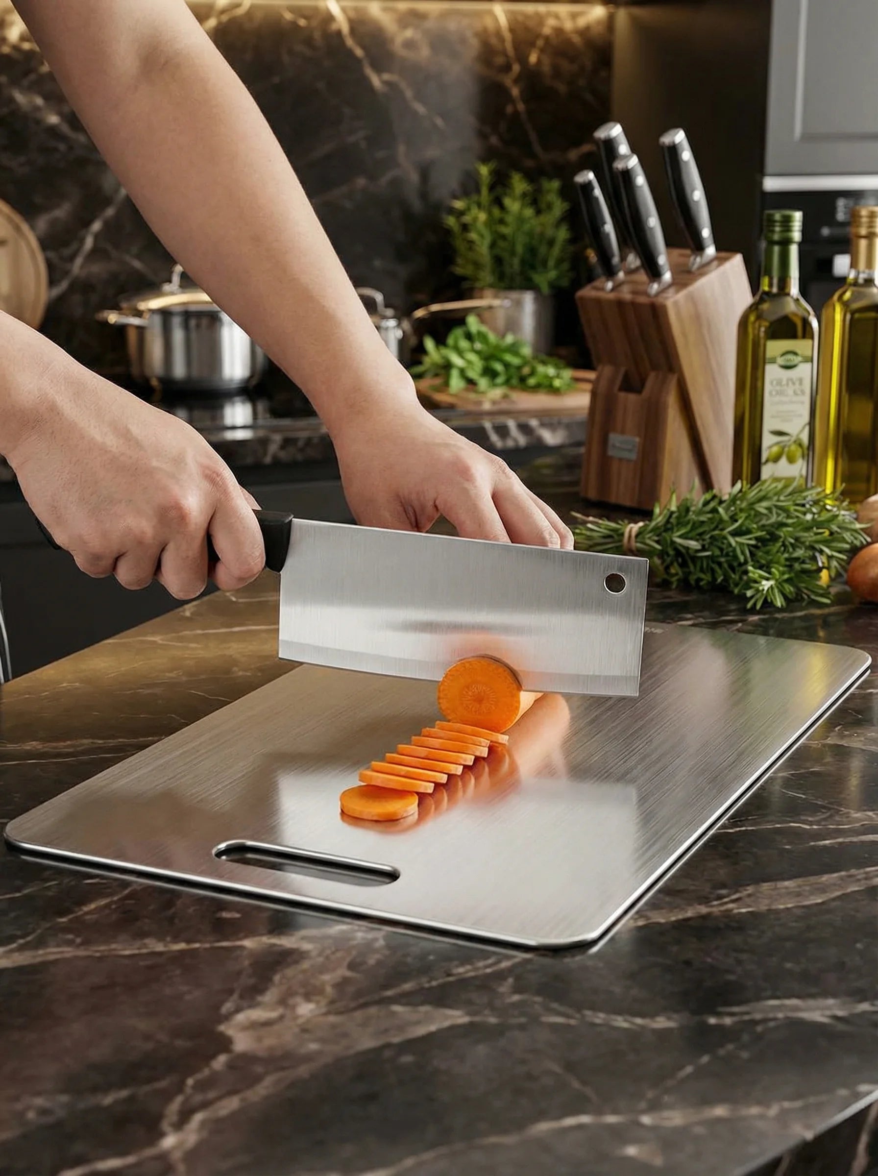 Chopping Board With Handle | Kitchen Prep Surface