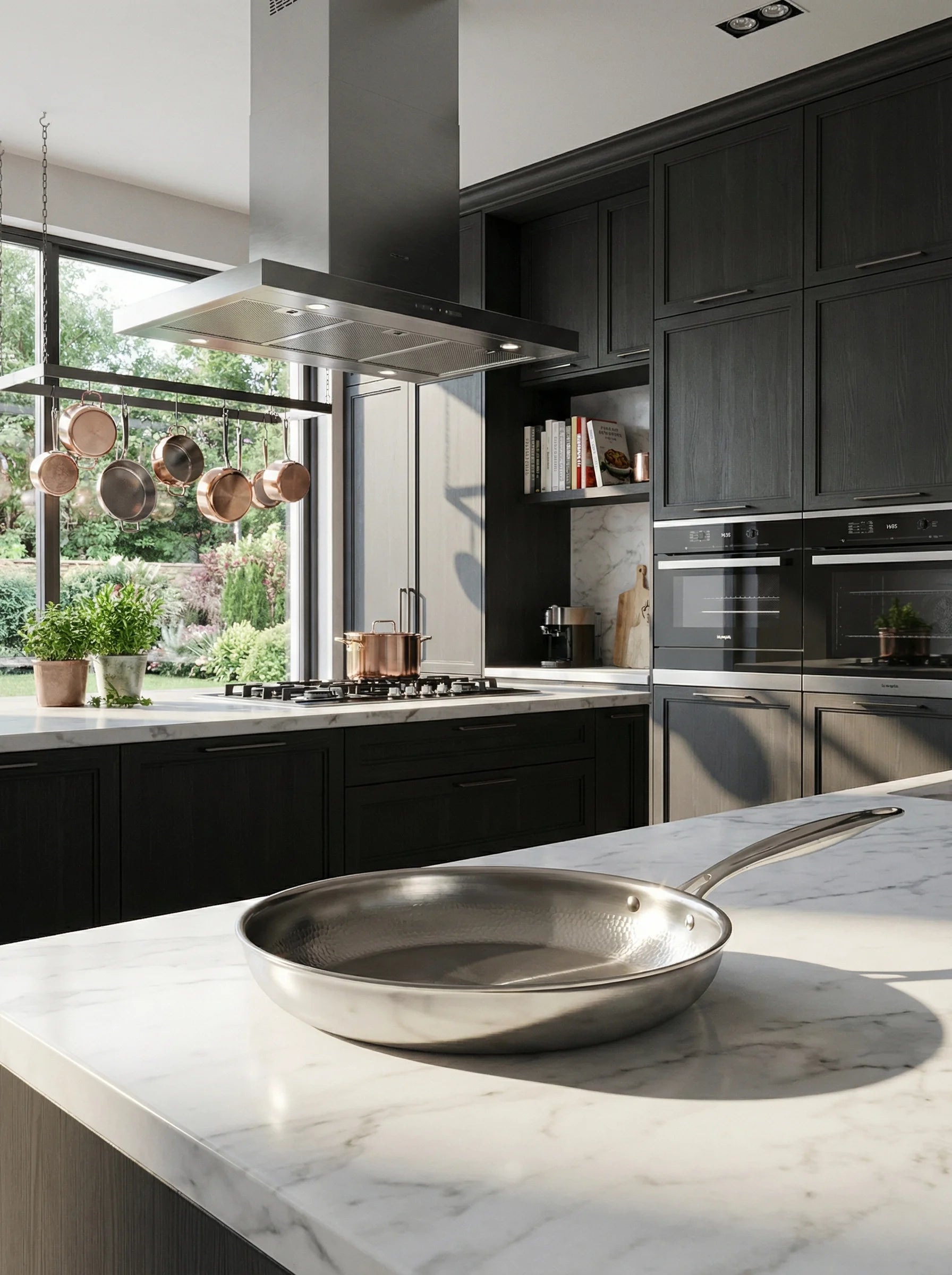 Frying Pan With Lid | Deep Cooking Skillet Design