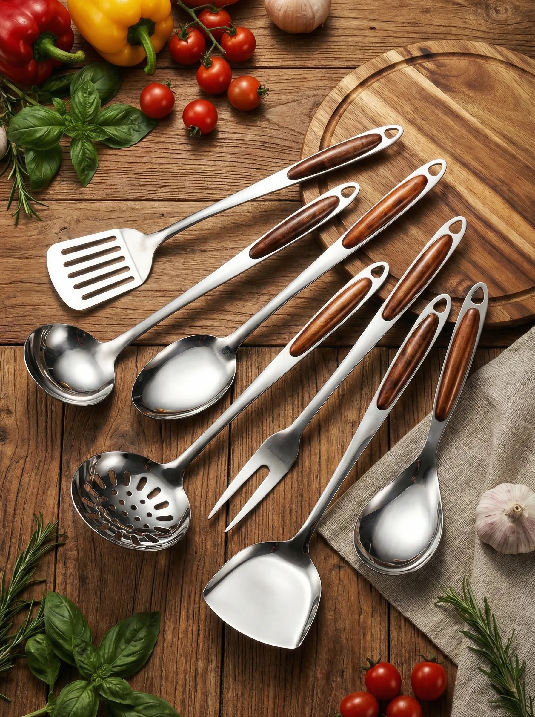 Kitchen Utensil Set | Hanging Handle Cooking Tools