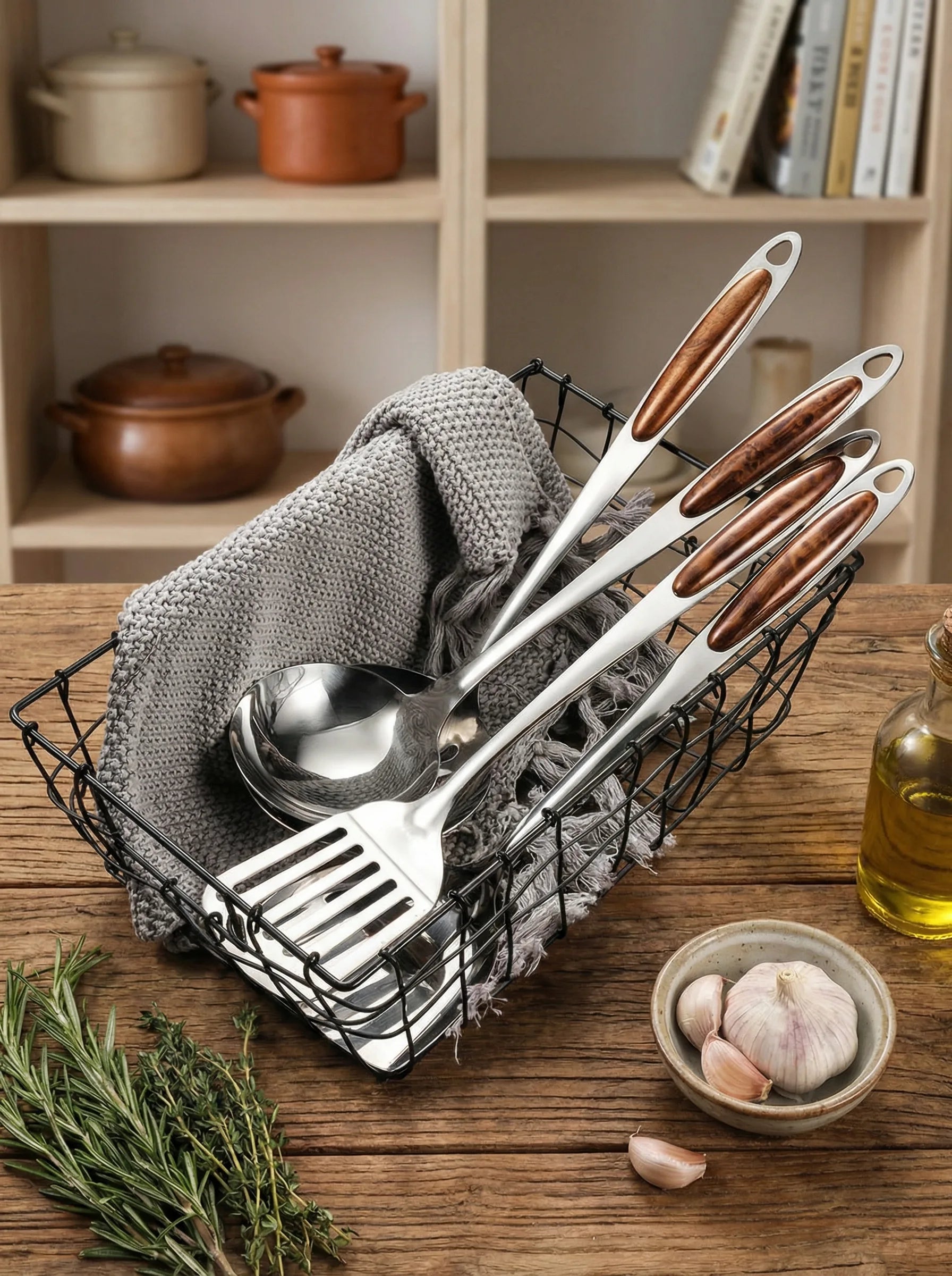 Kitchen Utensil Set | Hanging Handle Cooking Tools