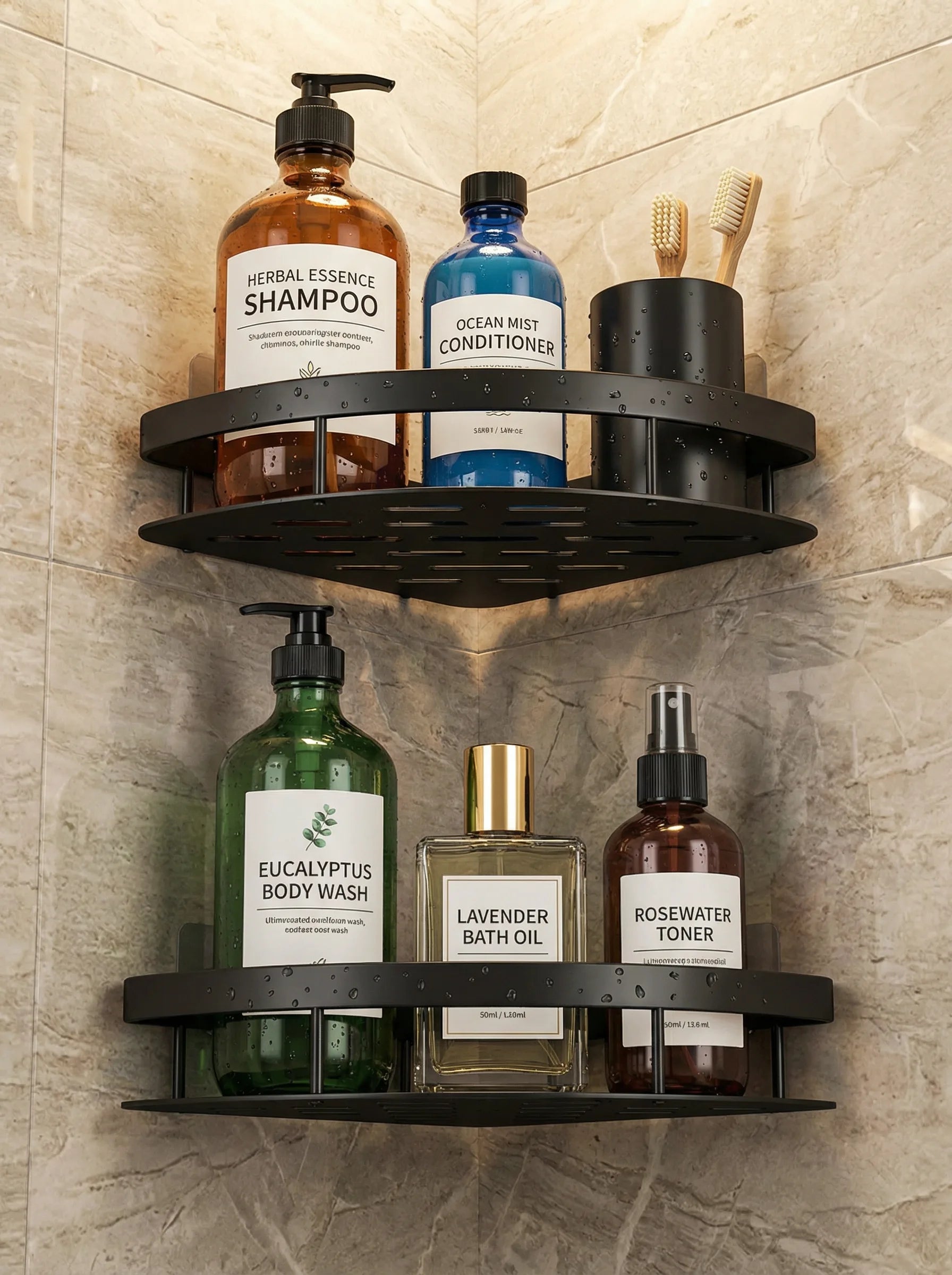 Bathroom Corner Shelf | Bathroom Wall Mounted Storage Rack