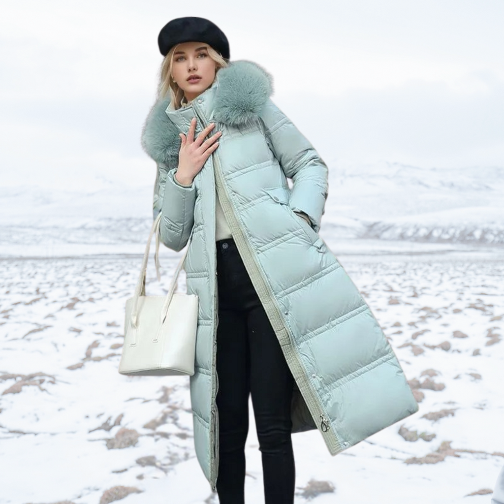 Designer Winter Parka with Fur Hood – Winter Fashion, Outdoor Activities
