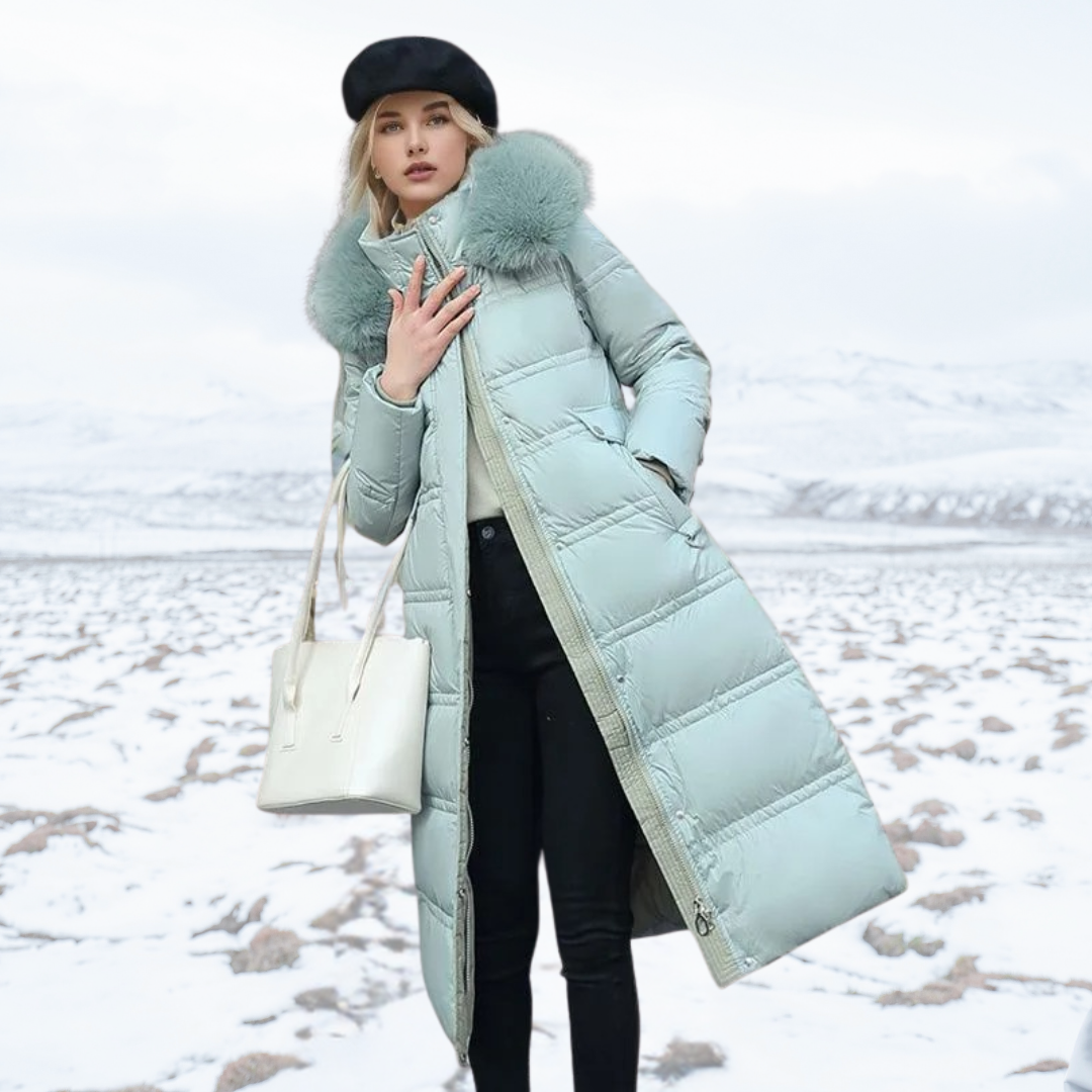 Designer Winter Parka with Fur Hood – Winter Fashion, Outdoor Activities