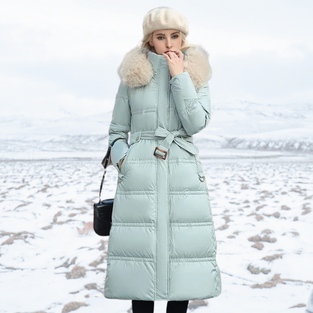 Designer Winter Parka with Fur Hood – Winter Fashion, Outdoor Activities