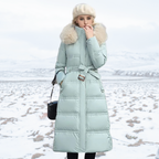 Designer Winter Parka with Fur Hood – Winter Fashion, Outdoor Activities