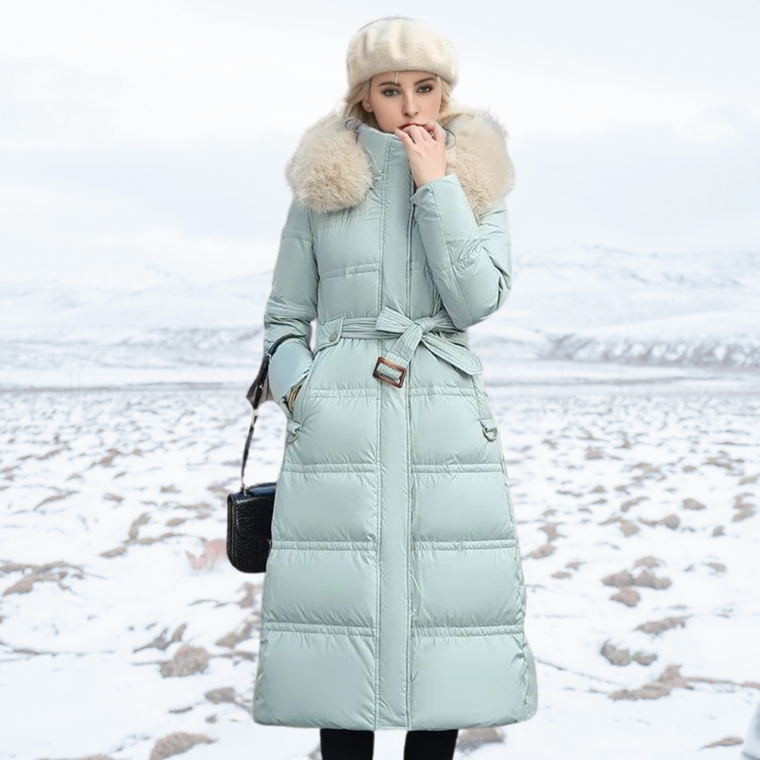 Designer Winter Parka with Fur Hood – Winter Fashion, Outdoor Activities