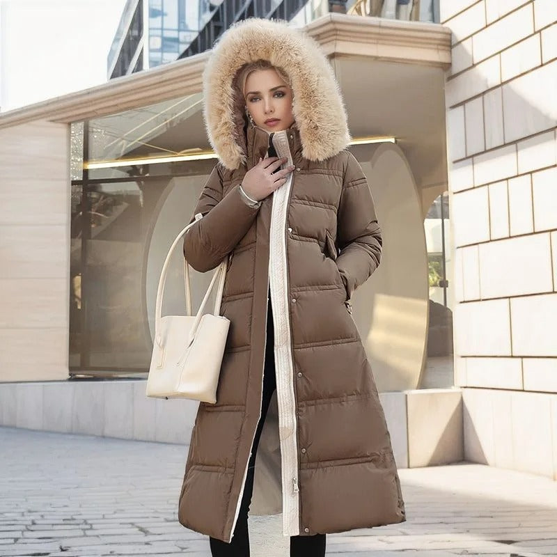 Designer Winter Parka with Fur Hood – Winter Fashion, Outdoor Activities