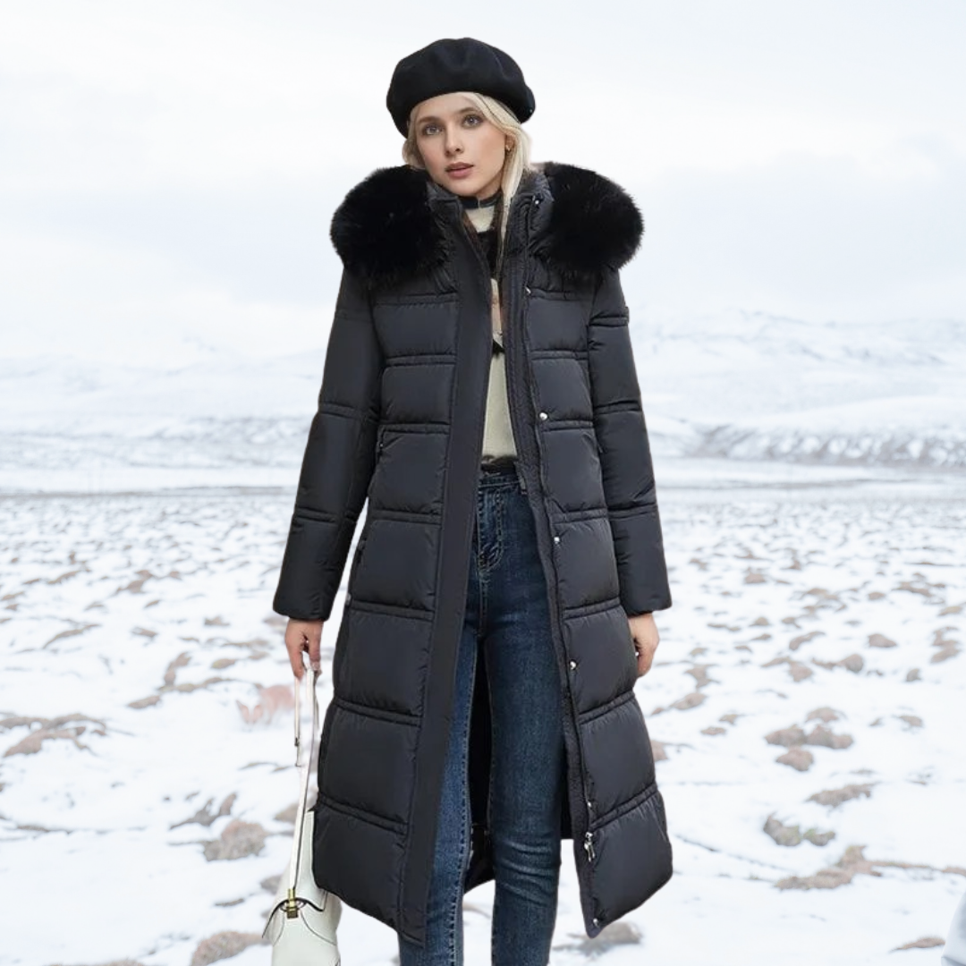 Designer Winter Parka with Fur Hood – Winter Fashion, Outdoor Activities