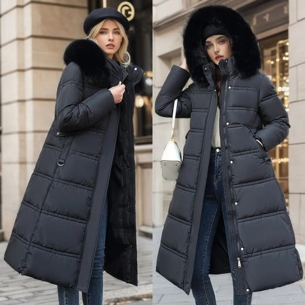 Designer Winter Parka with Fur Hood – Winter Fashion, Outdoor Activities