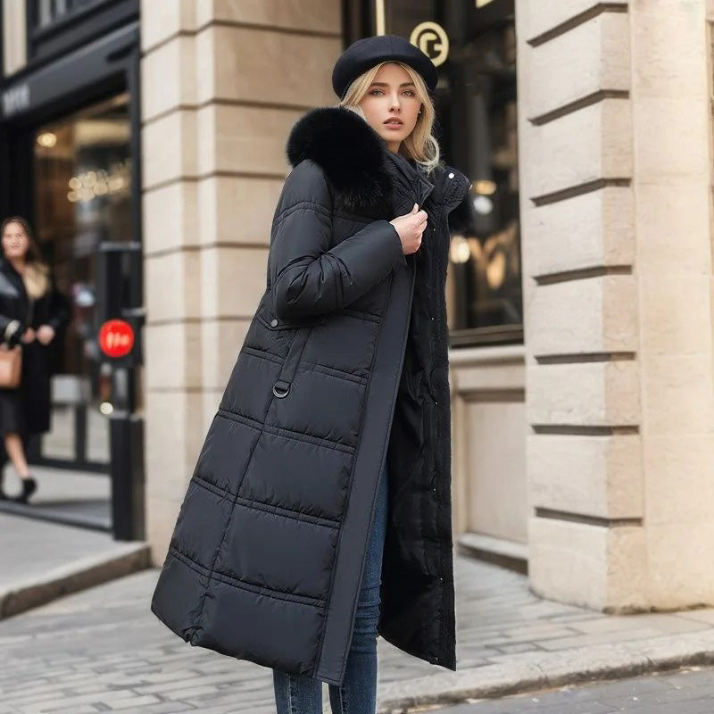 Designer Winter Parka with Fur Hood – Winter Fashion, Outdoor Activities