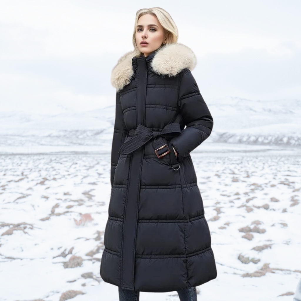 Designer Winter Parka with Fur Hood – Winter Fashion, Outdoor Activities