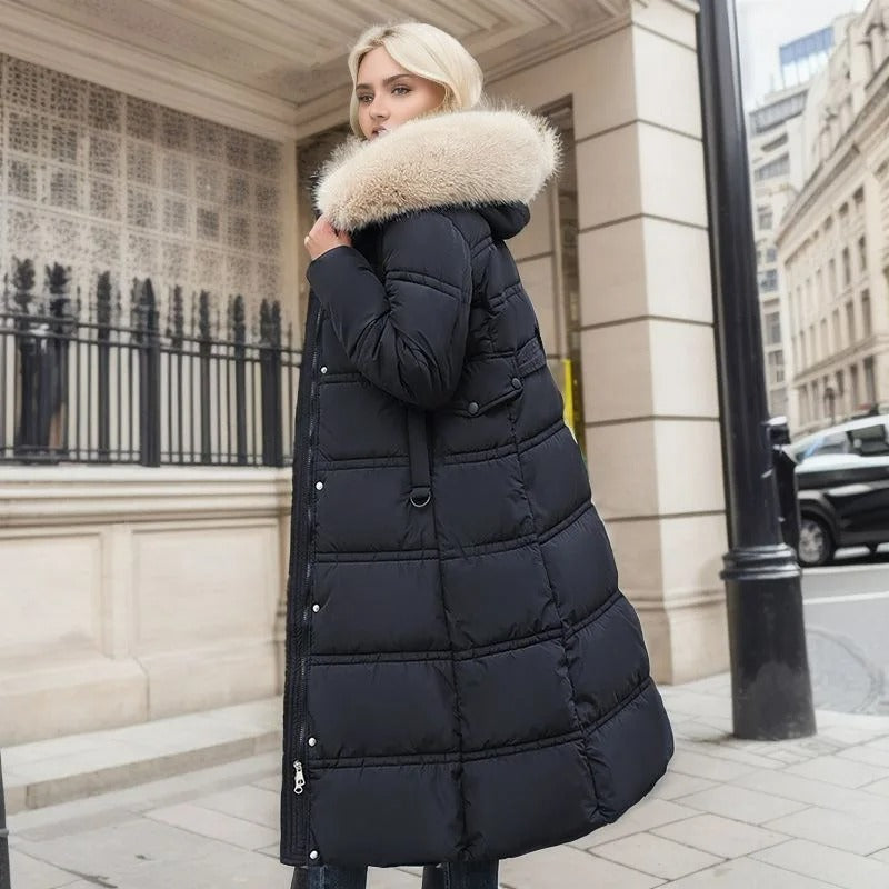 Designer Winter Parka with Fur Hood – Winter Fashion, Outdoor Activities