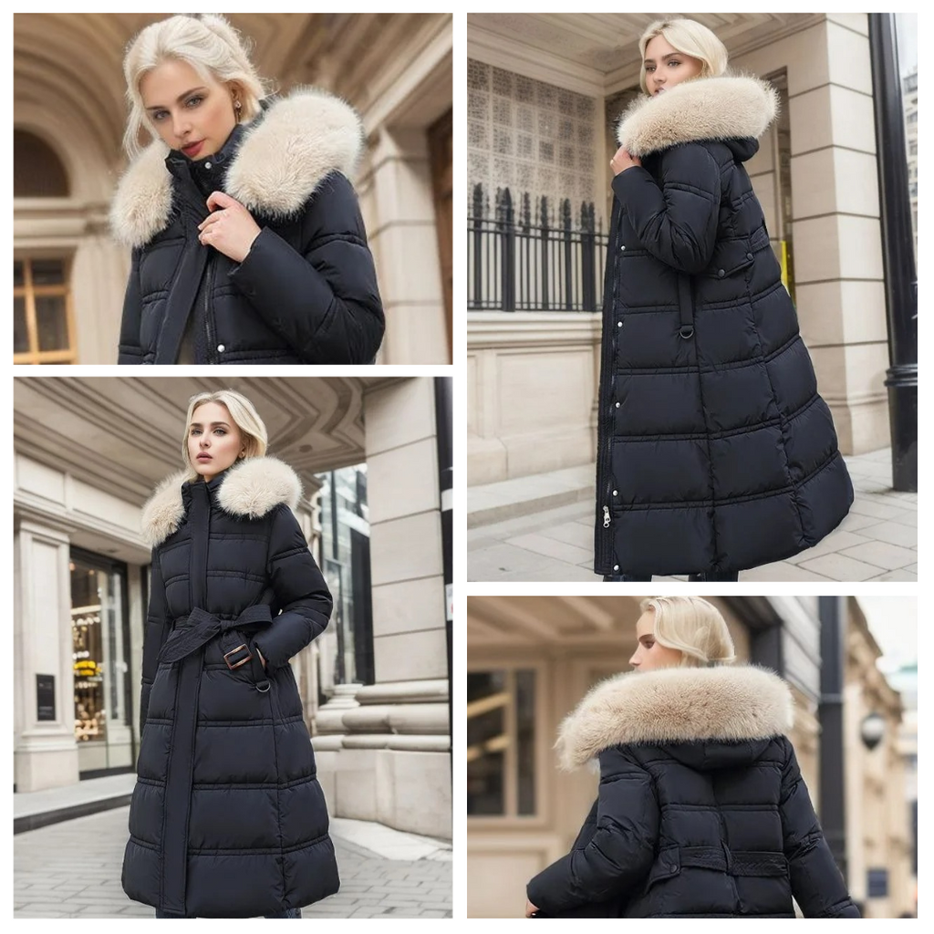 Designer Winter Parka with Fur Hood – Winter Fashion, Outdoor Activities