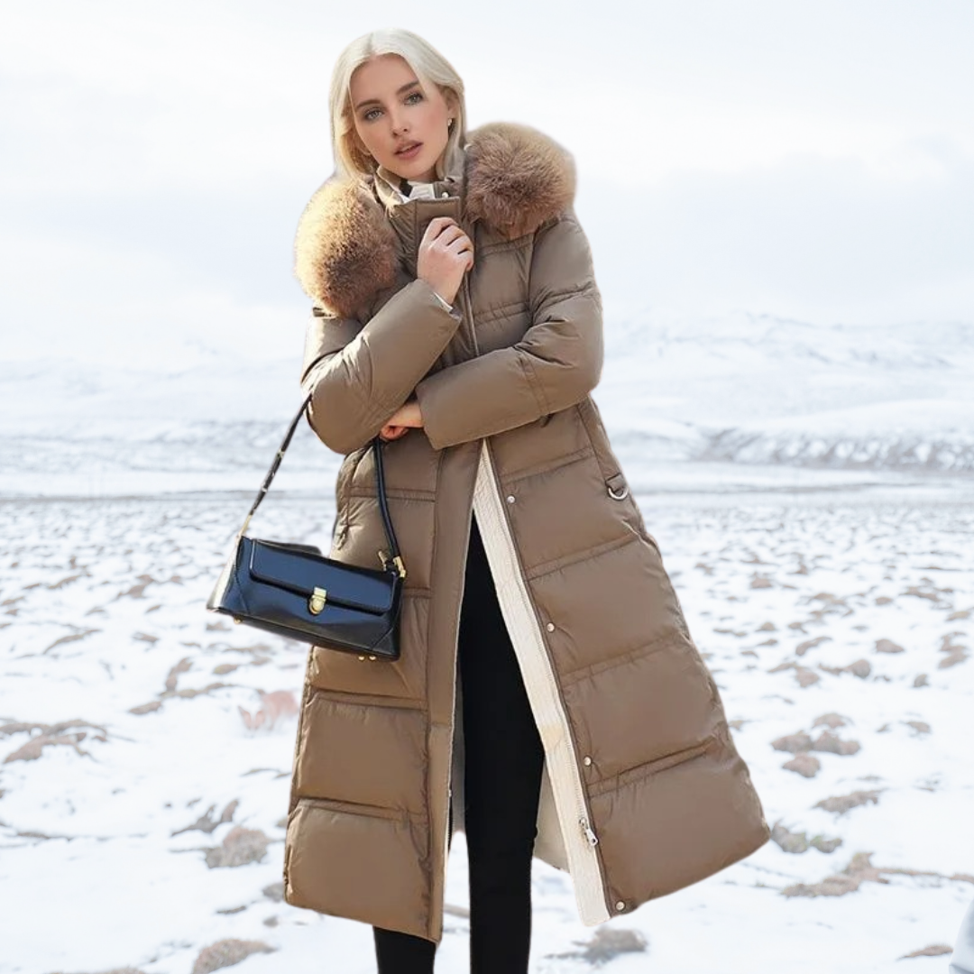 Designer Winter Parka with Fur Hood – Winter Fashion, Outdoor Activities