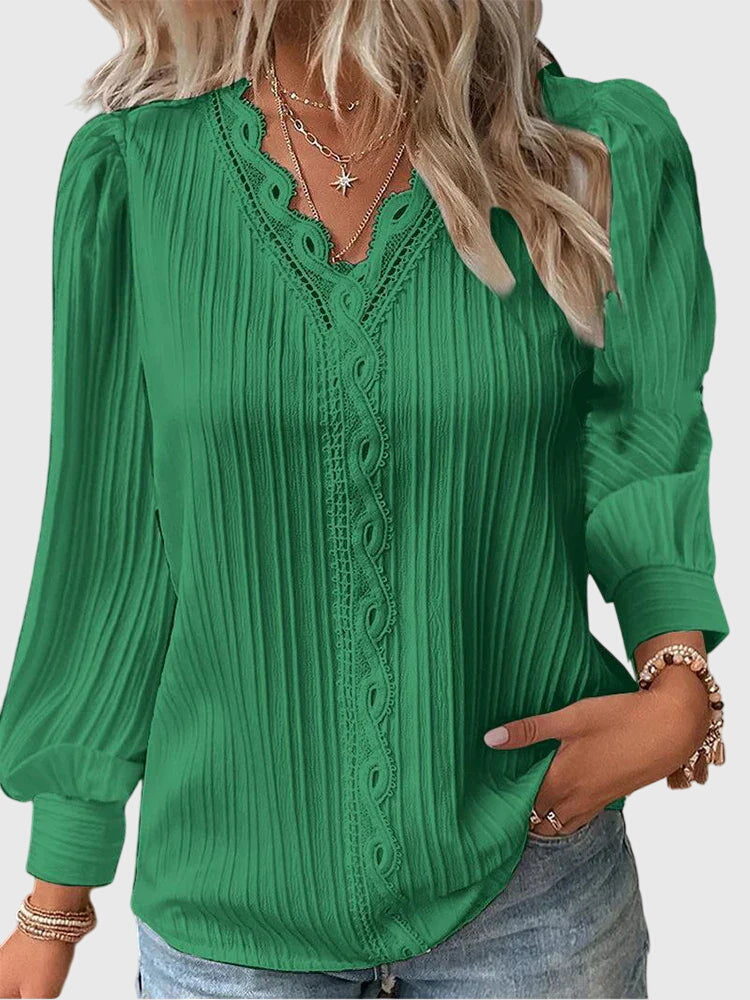Elegant Pullover Blouse – Casual, Office