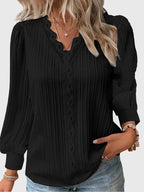 Elegant Pullover Blouse – Casual, Office