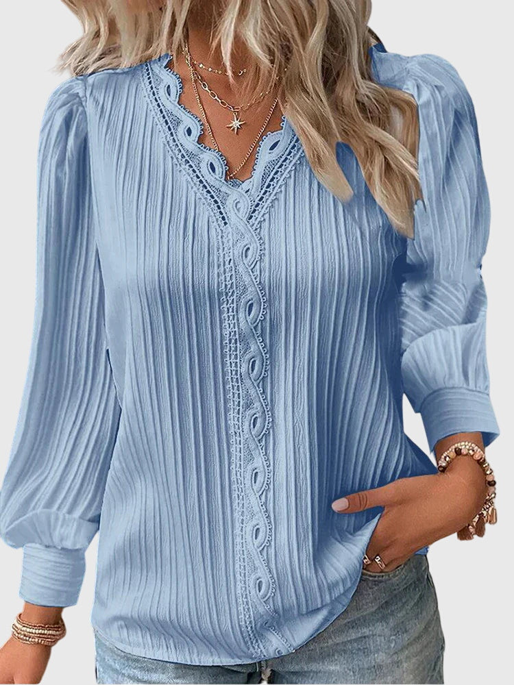 Elegant Pullover Blouse – Casual, Office