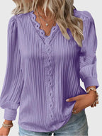 Elegant Pullover Blouse – Casual, Office