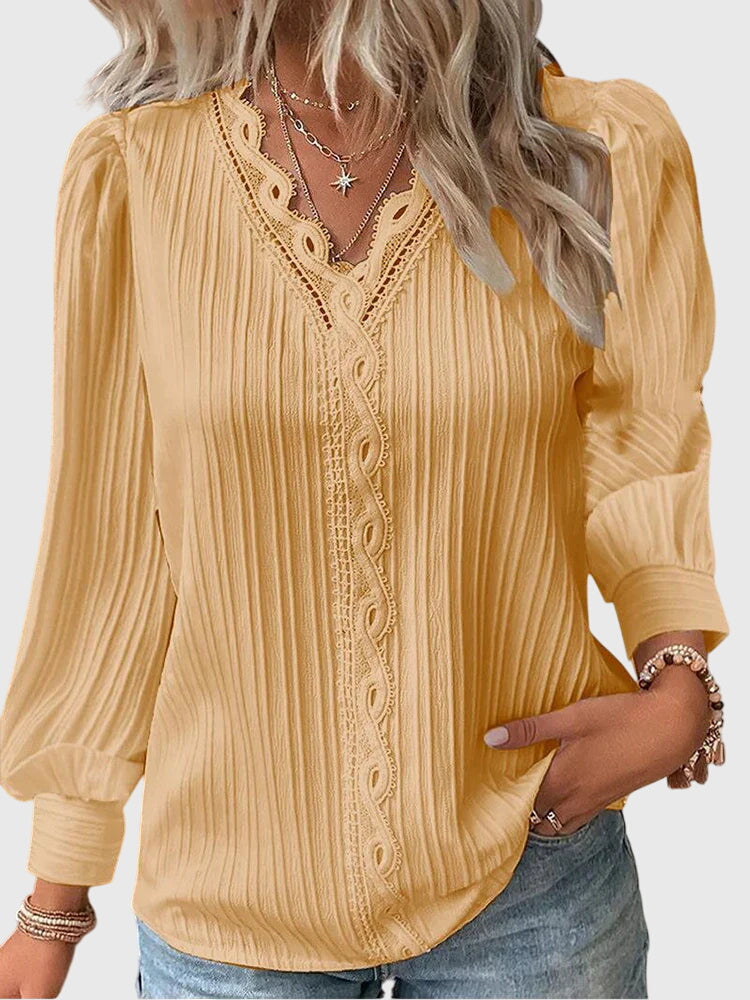 Elegant Pullover Blouse – Casual, Office