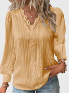 Elegant Pullover Blouse – Casual, Office