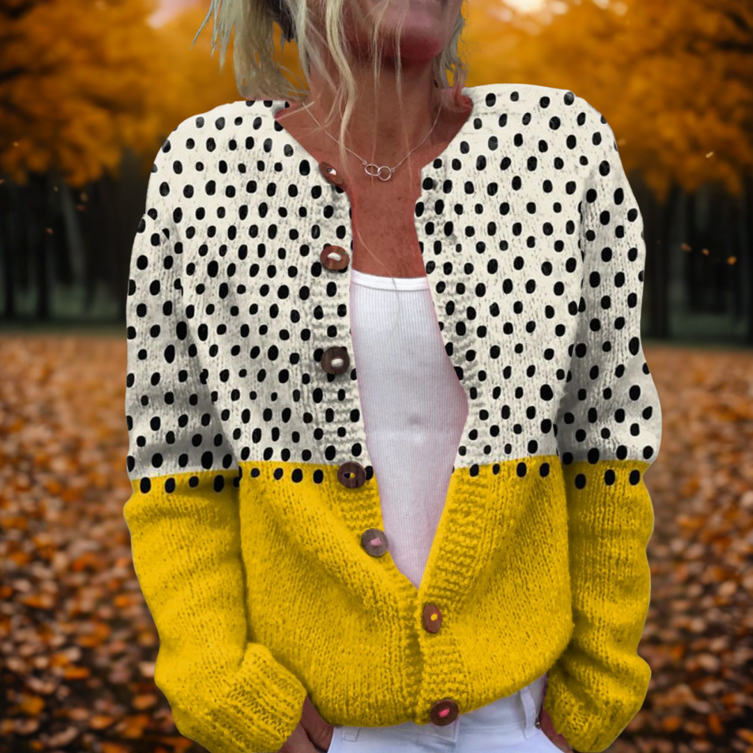 Polka Dots Cardigan – Casual Wear, Stylish Layering