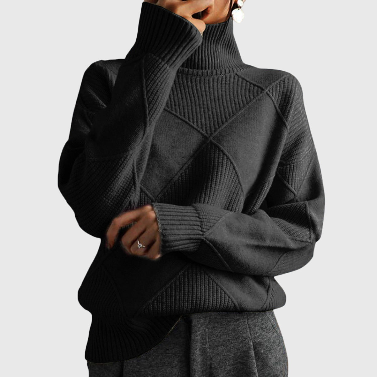 Roll Neck Jumper – Casual Wear, Office Style