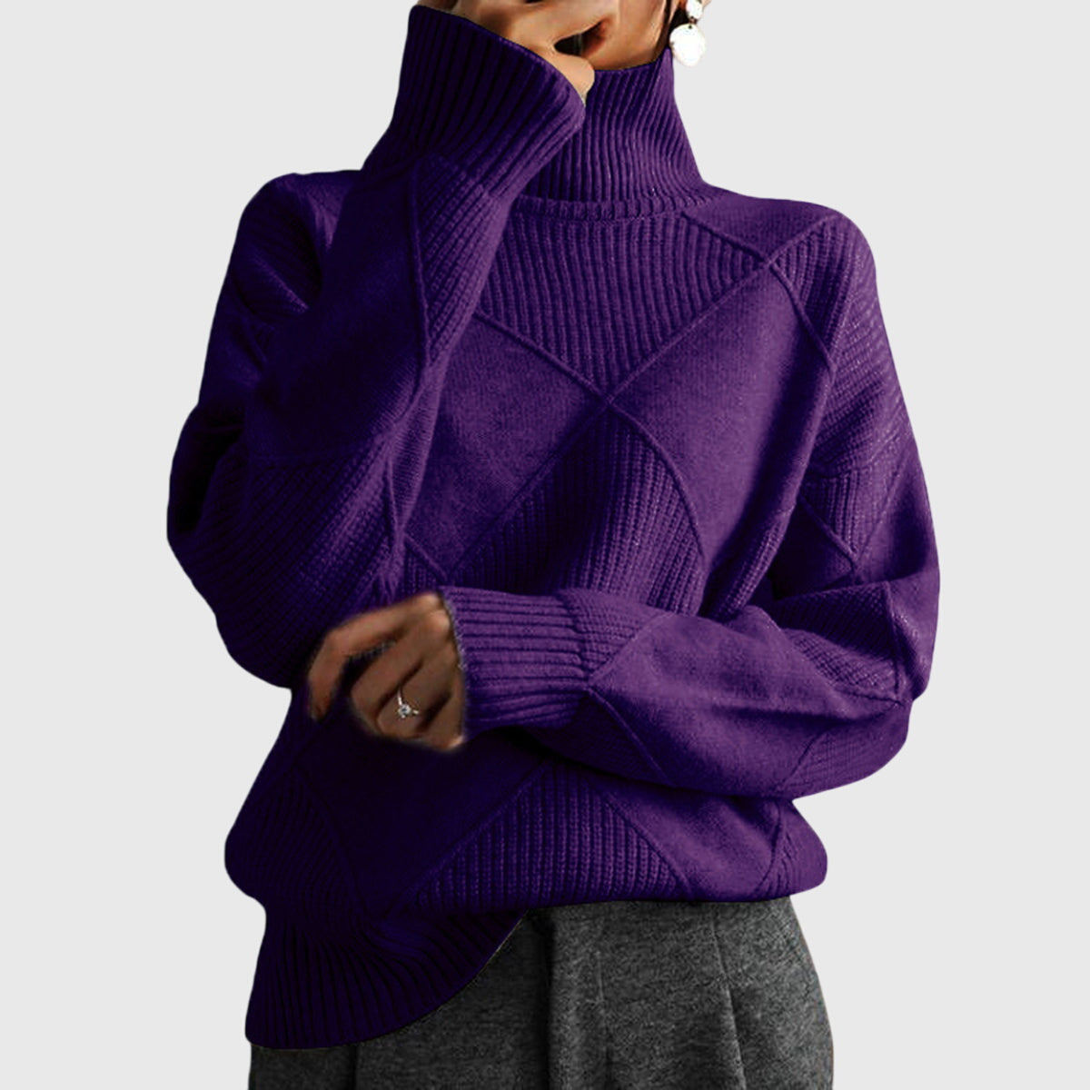 Roll Neck Jumper – Casual Wear, Office Style