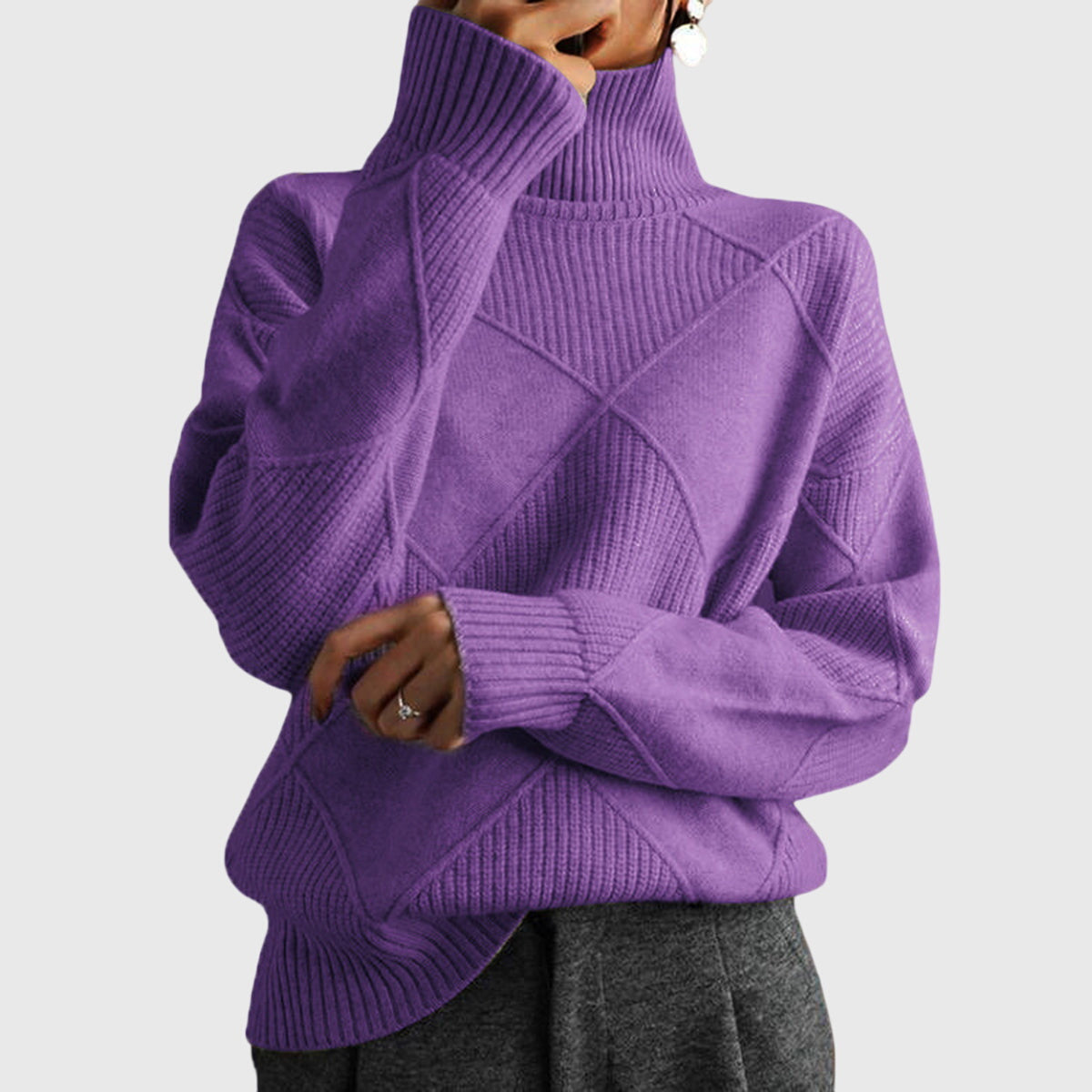 Roll Neck Jumper – Casual Wear, Office Style