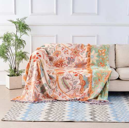 Boho Throw Blanket | Floral Pattern Design-Blanket-werune.com