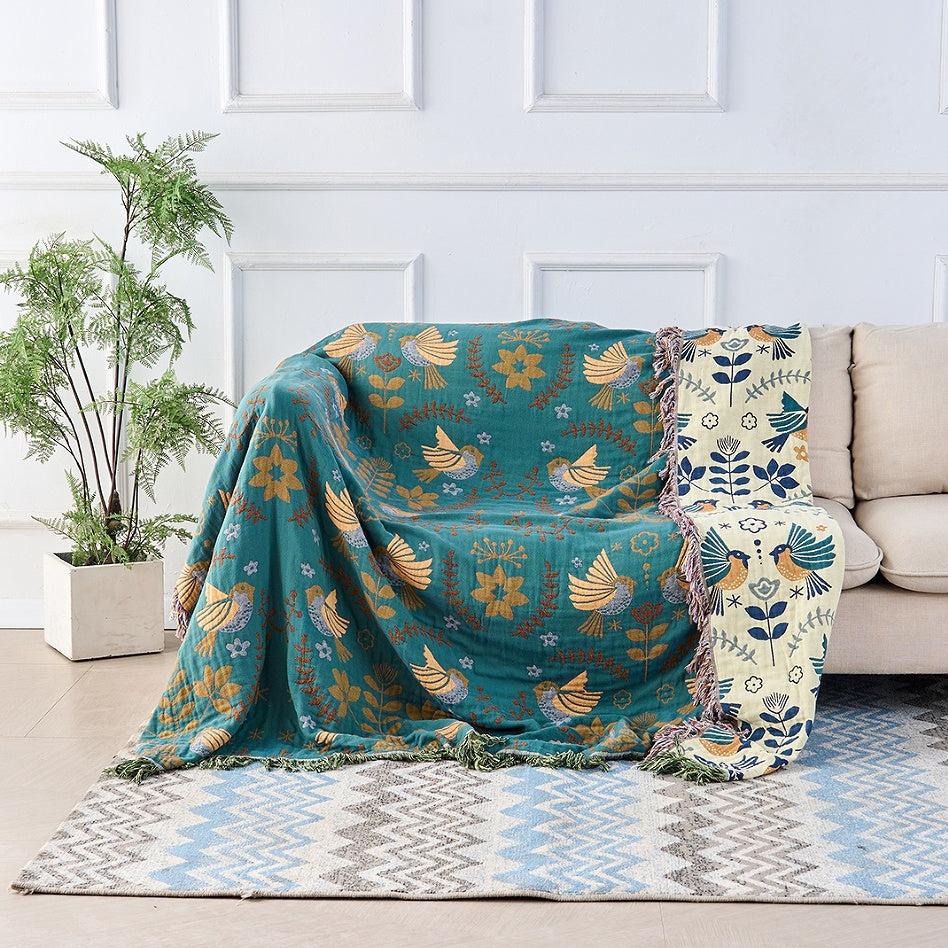 Boho Throw Blanket | Reversible Pattern Design-Blanket-werune.com