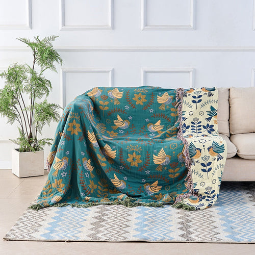 Boho Throw Blanket | Reversible Pattern Design-Blanket-werune.com
