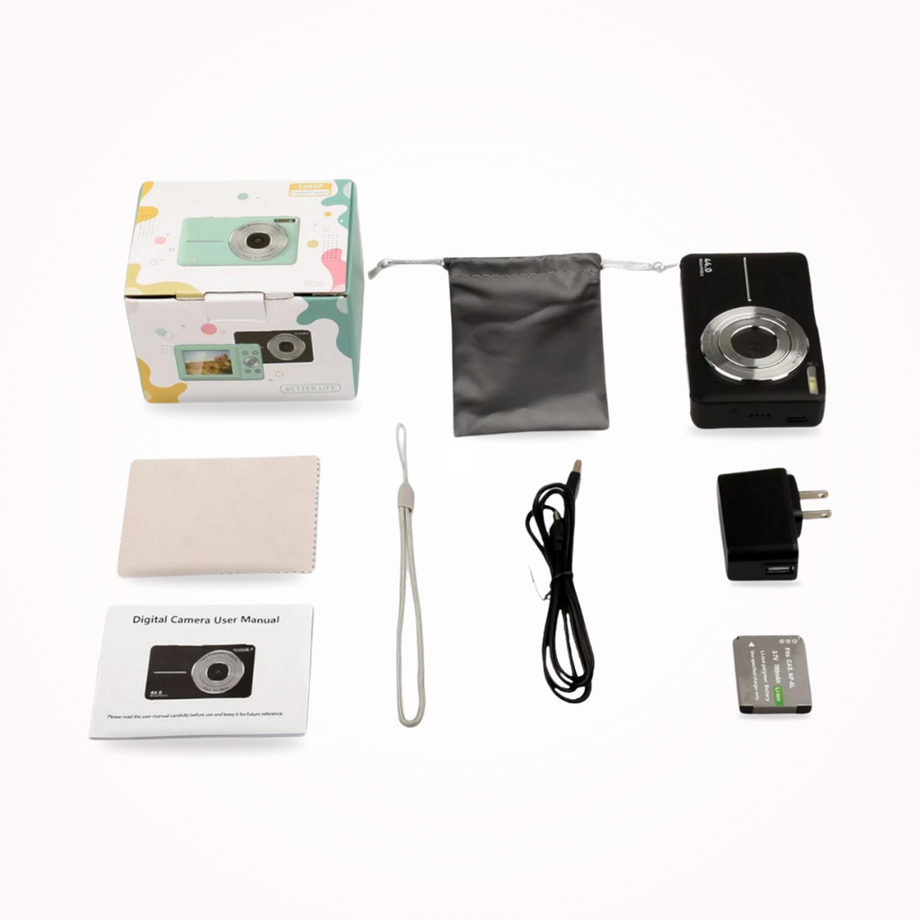 Digital Compact Camera | Portable Photography Device With Zoom Lens-Camera-werune.com