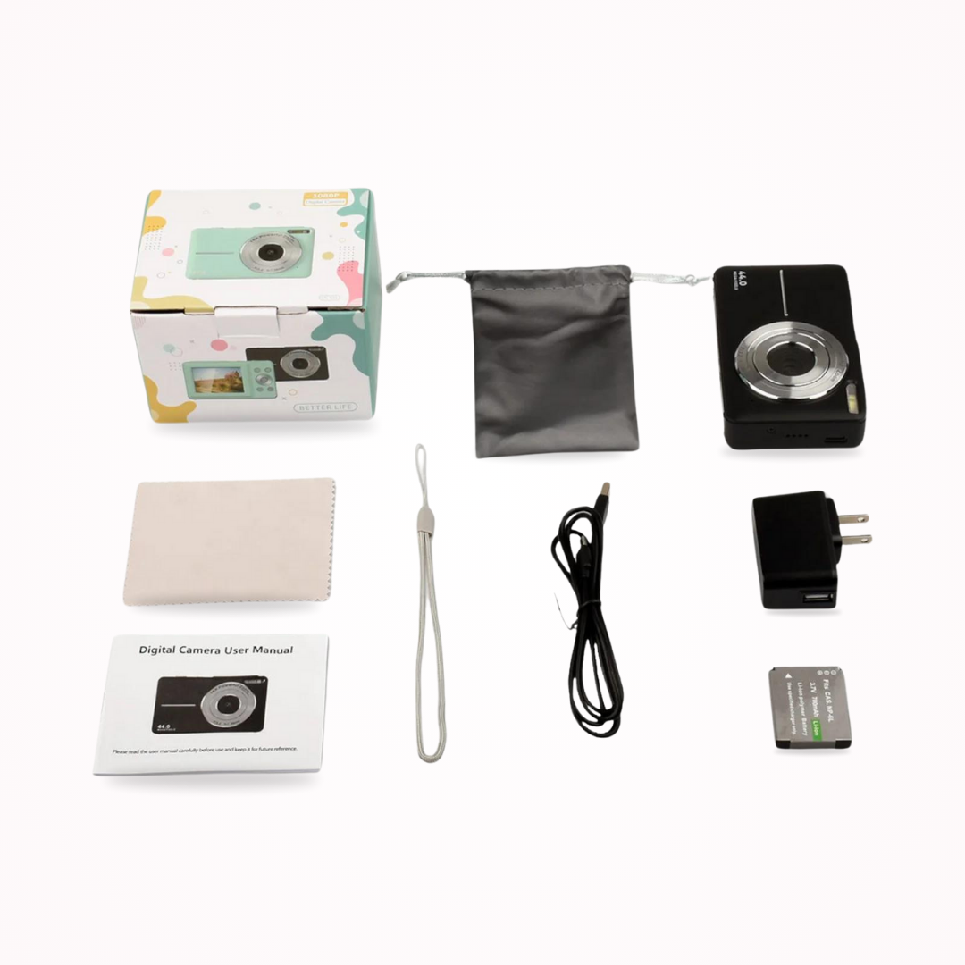 Digital Compact Camera | Portable Photography Device With Zoom Lens-Camera-werune.com