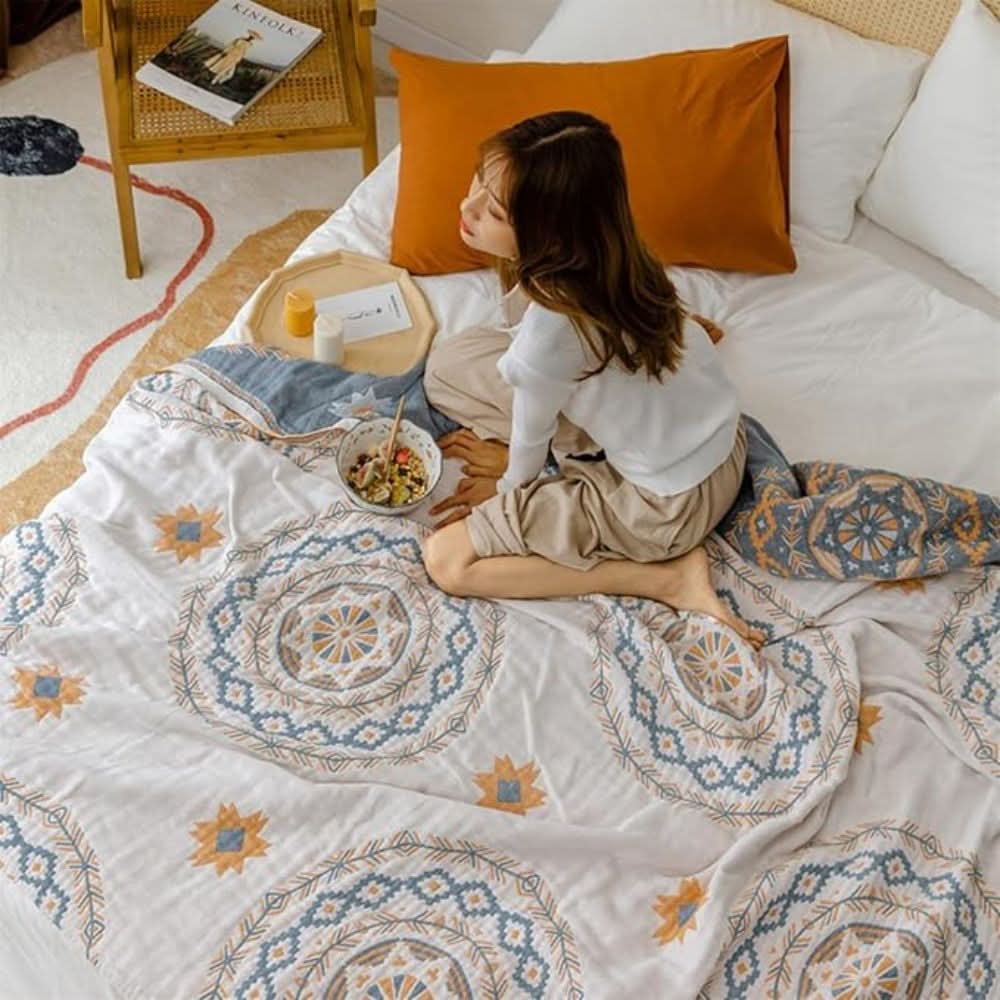 Geometric Pattern Throw Blanket | Decorative Cover For Sofa And Bed-Blanket-werune.com
