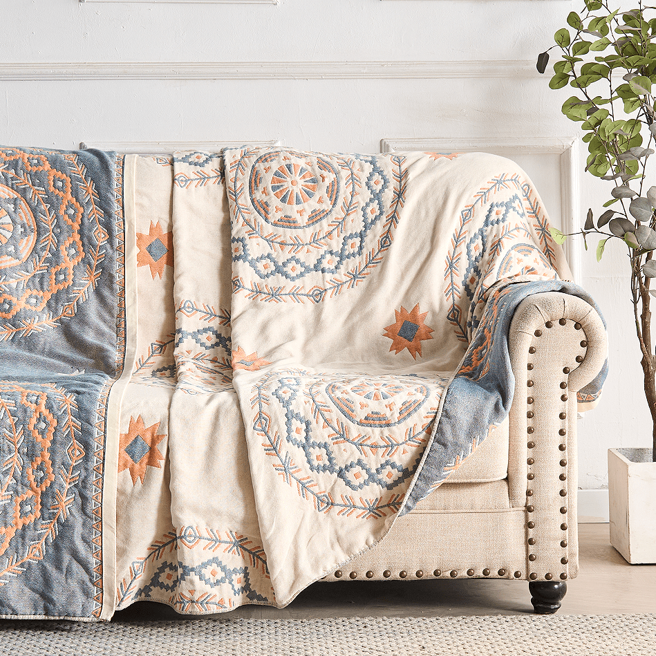Geometric Pattern Throw Blanket | Decorative Cover For Sofa And Bed-Blanket-werune.com