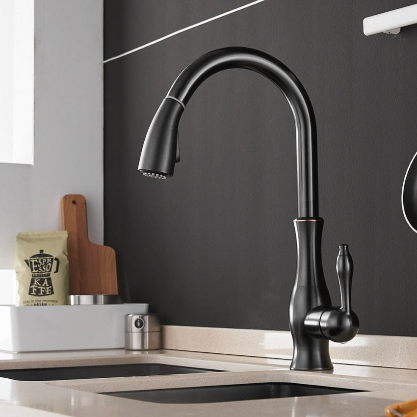 Kitchen Faucet | Pull-Out Kitchen Faucet | Sink Mixer Tap | AquaKraft-Faucet-werune.com