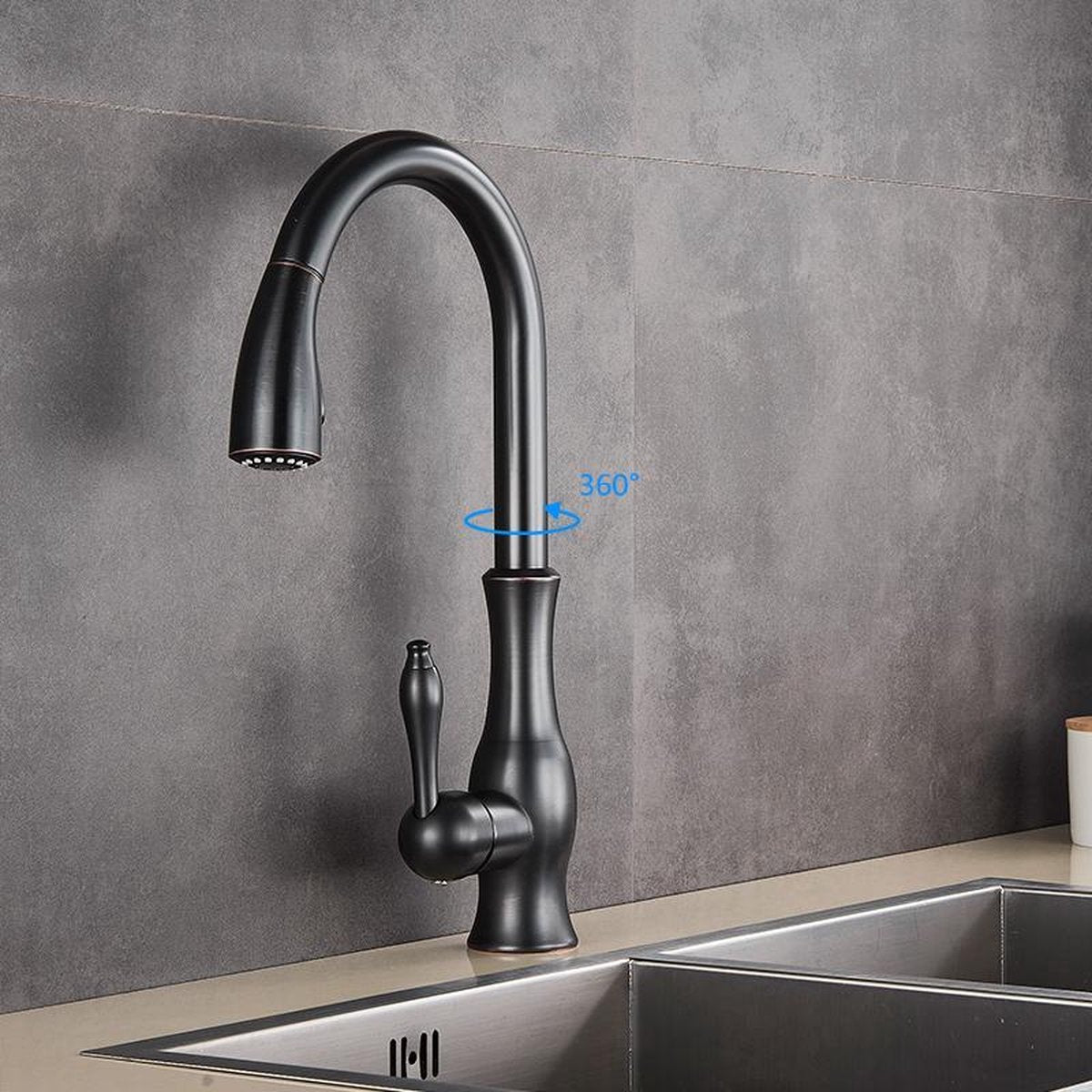 Kitchen Faucet | Pull-Out Kitchen Faucet | Sink Mixer Tap | AquaKraft-Faucet-werune.com