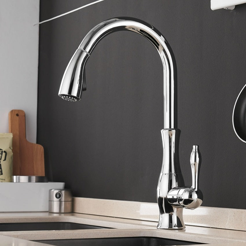 Kitchen Faucet | Pull-Out Kitchen Faucet | Sink Mixer Tap | AquaKraft-Faucet-werune.com