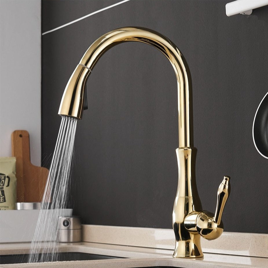Kitchen Faucet | Pull-Out Kitchen Faucet | Sink Mixer Tap | AquaKraft-Faucet-werune.com