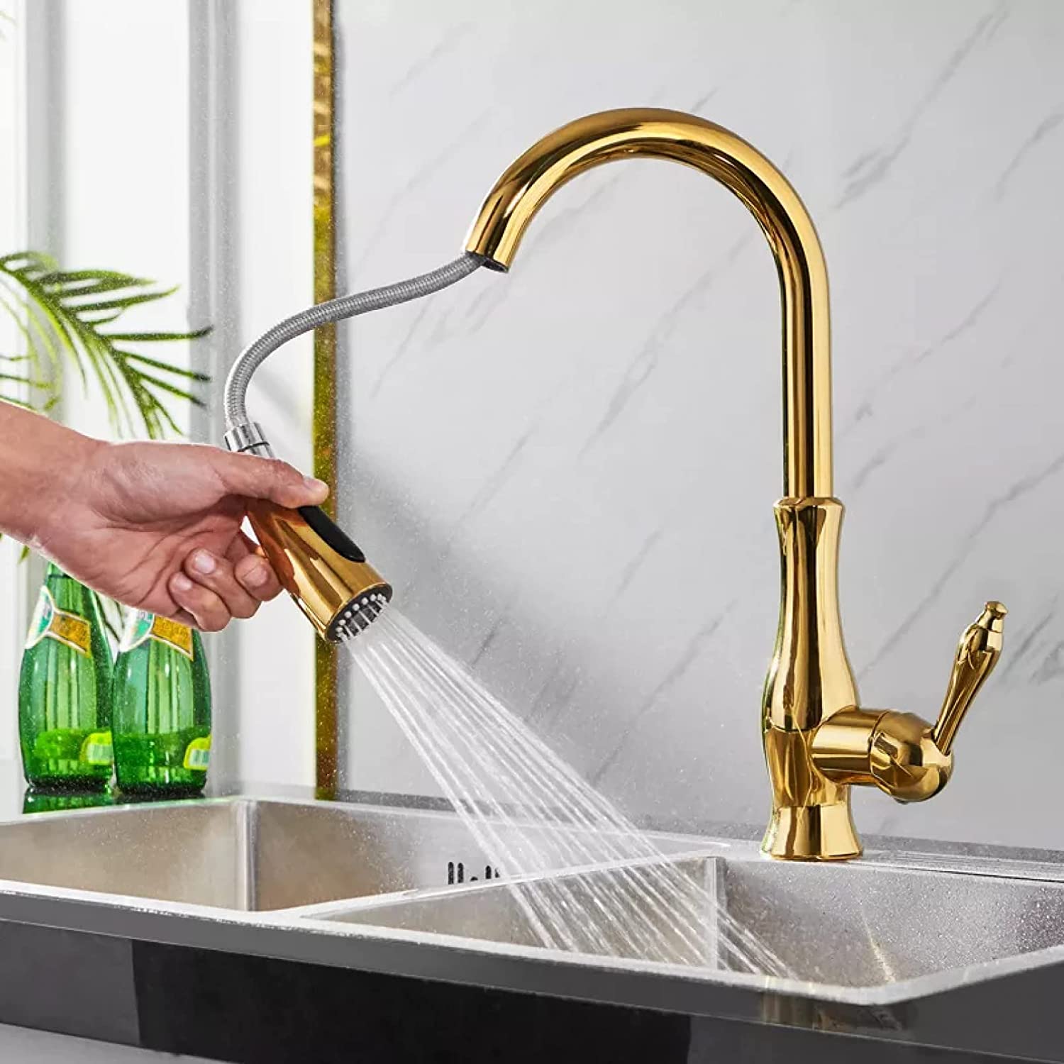 Kitchen Faucet | Pull-Out Kitchen Faucet | Sink Mixer Tap | AquaKraft-Faucet-werune.com