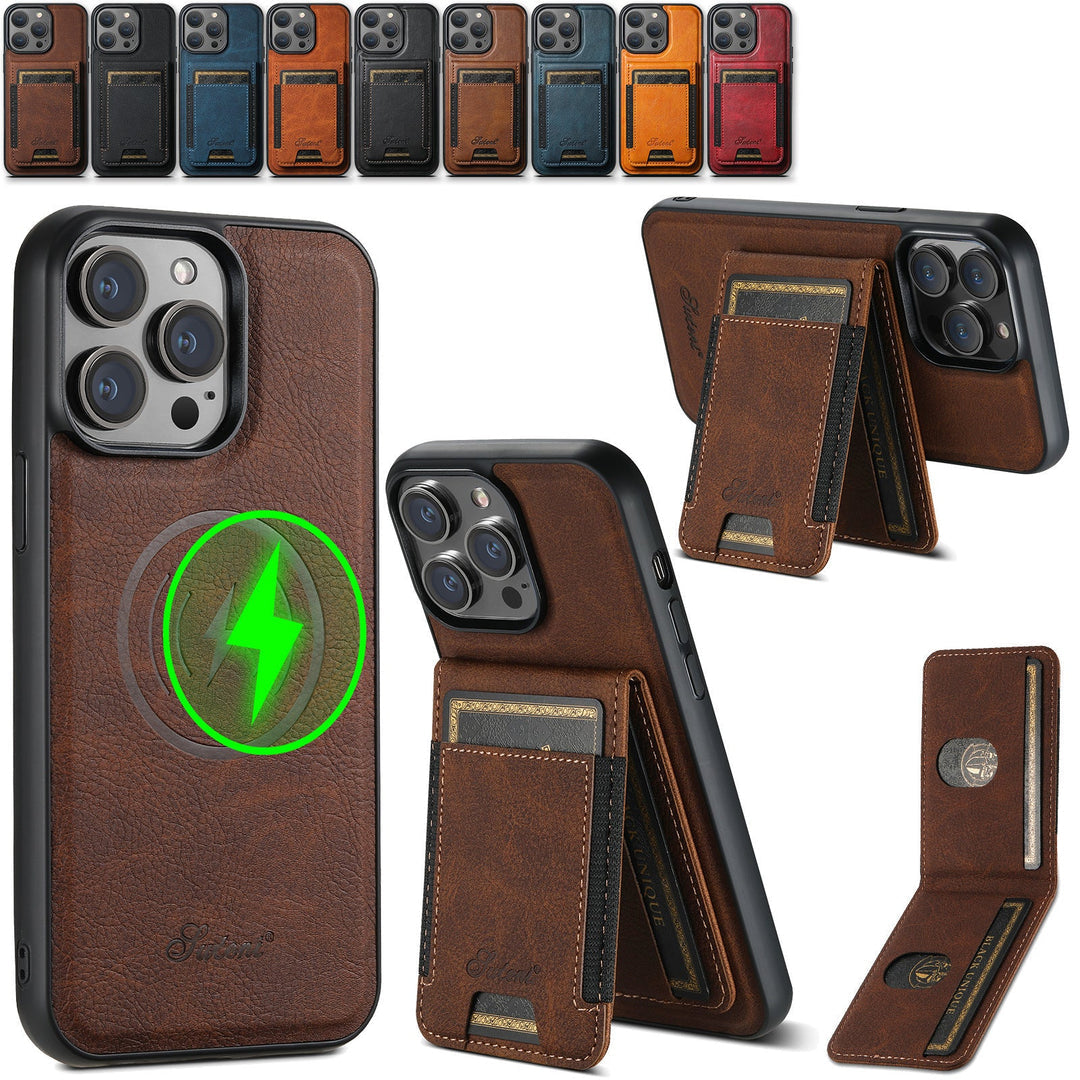 Magnetic Wallet Phone Case | Detachable Card Holder Design-Phone Case-werune.com