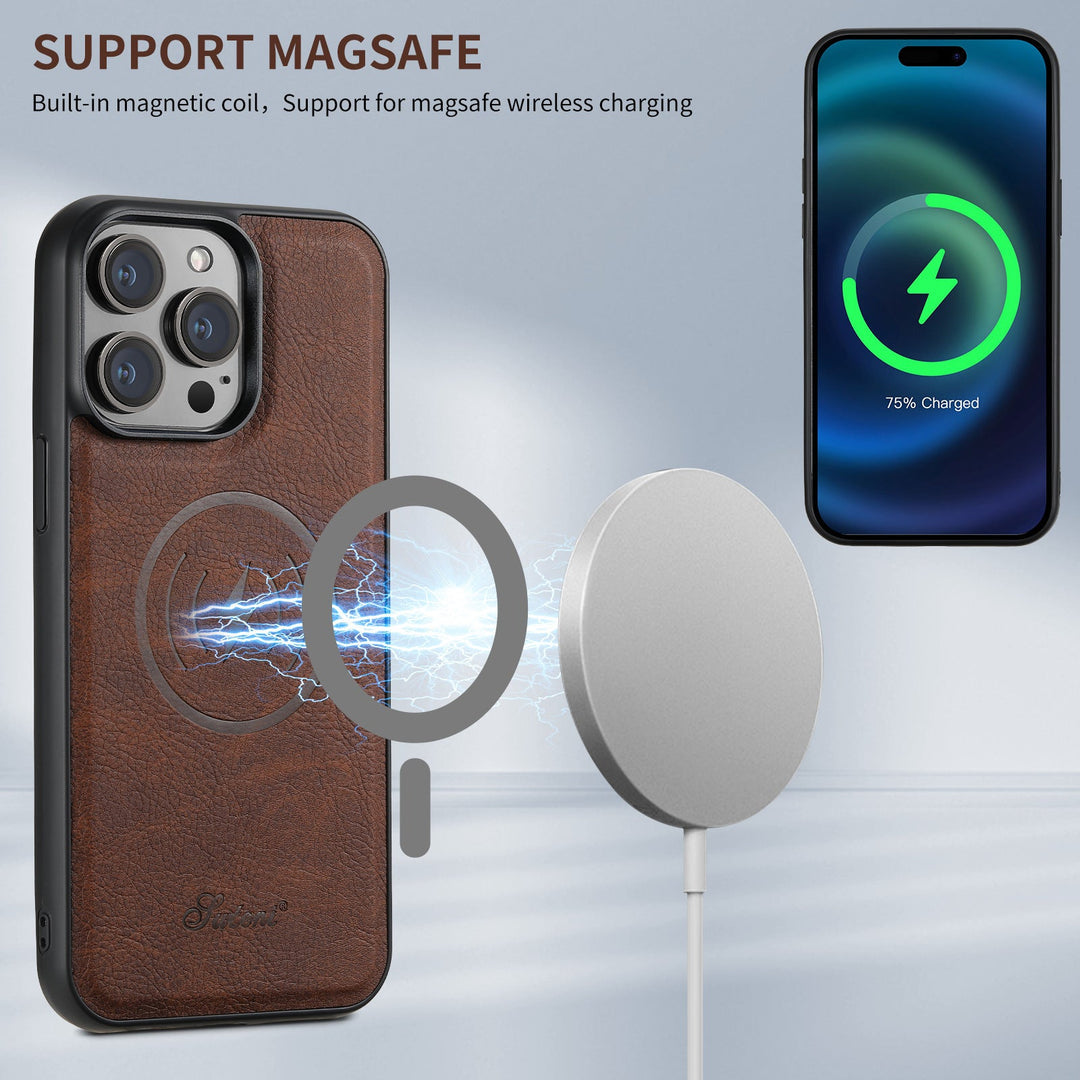 Magnetic Wallet Phone Case | Detachable Card Holder Design-Phone Case-werune.com