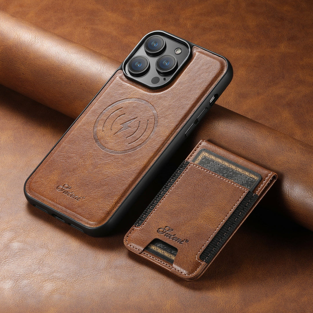 Magnetic Wallet Phone Case | Detachable Card Holder Design-Phone Case-werune.com