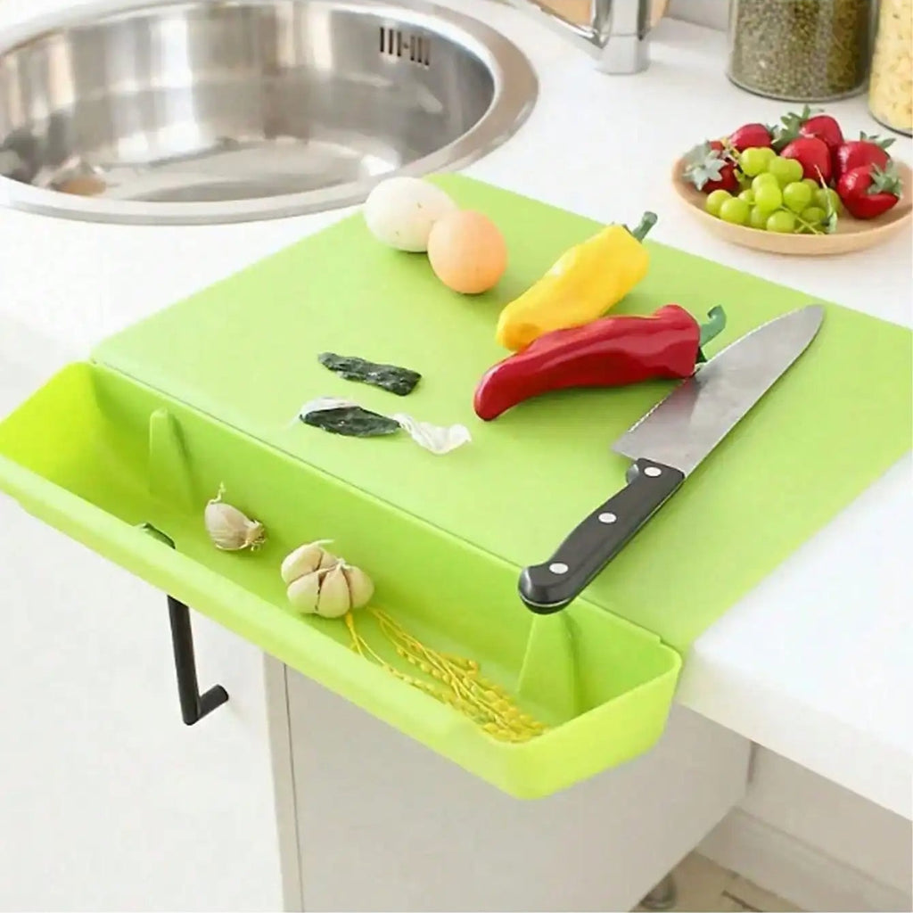 Over Sink Cutting Board | Countertop Food Preparation Tray-CuTting-werune.com
