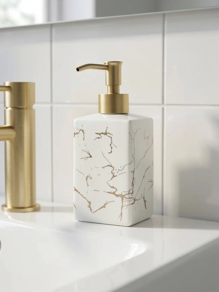 Soap Dispenser | Marble Effect Pump Design