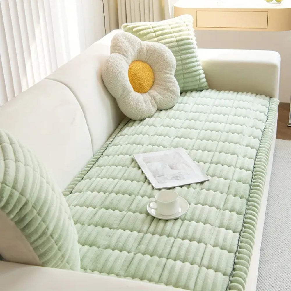 Sofa Seat Cover | Quilted Panel Design-Sofa Cover-werune.com